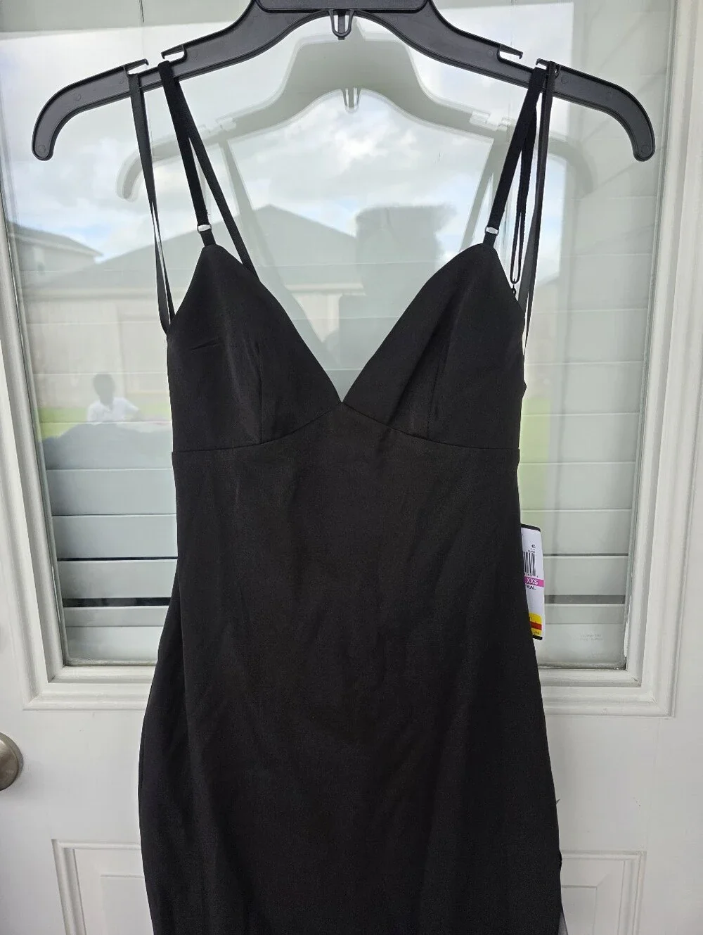 Seni & Cade Black Bodycon Dress Size XS Spaghetti Strap Mini Cocktail Party - Picture 3 of 10